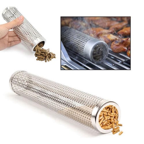 BBQ Grill Smoker Box Tube Pipe Densed Ventilation Hole Multi