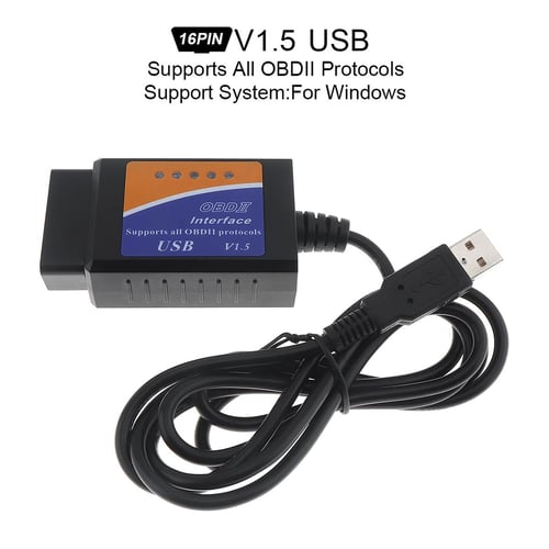 ELM327 USB Interface OBD2 Car Diagnostic Scanner Cable For Windows PC  Computer X