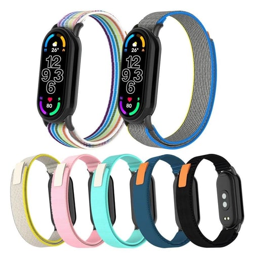 For Mi Band 8 Strap Nylon Loop Replacement Wristband For Xiaomi Mi Band 8  Smart Watch Band Bracelet Correa Breathable Strap - buy For Mi Band 8 Strap  Nylon Loop Replacement Wristband