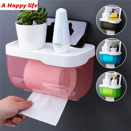 Toilet Paper Holder Box holder Bathroom Rack Waterproof Reel