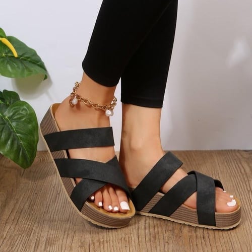 Summer Fashion Women Casual Flats Slippers Platform Woven Vintage Sandals  Plus Size 35-43 - buy Summer Fashion Women Casual Flats Slippers Platform  Woven Vintage Sandals Plus Size 35-43: prices, reviews