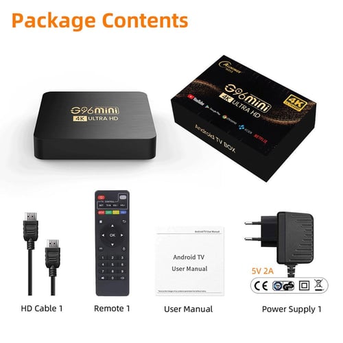 NEW X96 mini Android 11.1 Smart TV BOX H313 2GB 16GB /1GB 8GB Support 2.4G  WIFI Media Player Set-Top Box