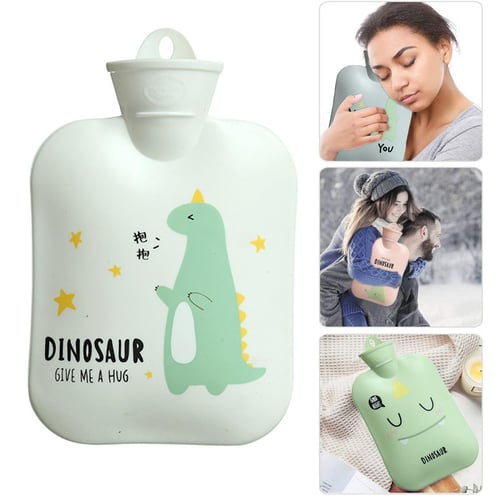 1pc Cartoon Silicone Hot Water Bottle, Explosion-proof, Cute Plush Water  Injection Hand Warmer For Kids