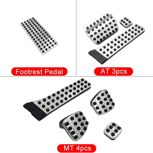 Steel Car Foot Rest Pedals Dead Pad Cover For Mercedes-Benz A B C E S GLC  Class