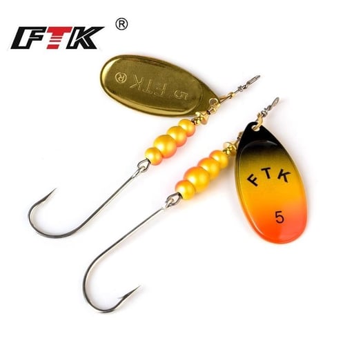 FTK Fishing Lure Spinner Bait 2g 5g 7g 10.5g 15g Spoon Lures with Treble  Hooks Peche Jig Anzuelos Isca Pesca - buy FTK Fishing Lure Spinner Bait 2g  5g 7g 10.5g 15g