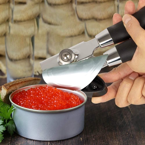 1pc Can Openers Can Opener Cut Easy Grip Manual Opener Knife For Cans Lid  Plastic Professional Kitchen Tool Safety Hand-actuated Side