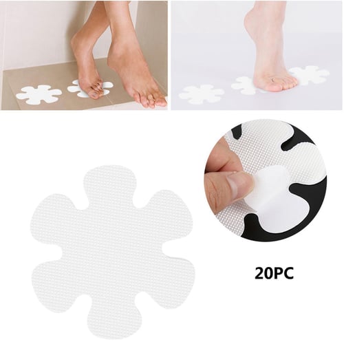 24pcs Anti Slip Shower Stickers Bathtub Strips Non-Slip Bathtub Stickers  Bathroom Tubs Showers Treads Adhesive Decals With Scraper For Bathroom  Shower