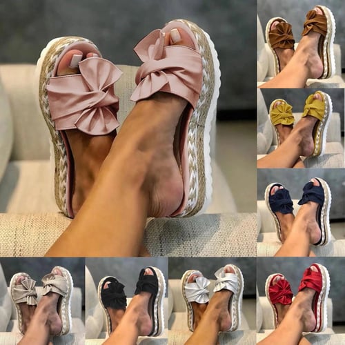 Fashion Women Summer Slip-On Beach Slippers Open Toe Breathable