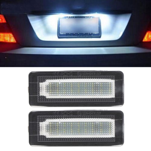 2x 18 SMD LED License Plate Number Light Lamp Error Free For Benz Smart  Fortwo Coupe Convertible 450 451 W450 W453 - buy 2x 18 SMD LED License  Plate