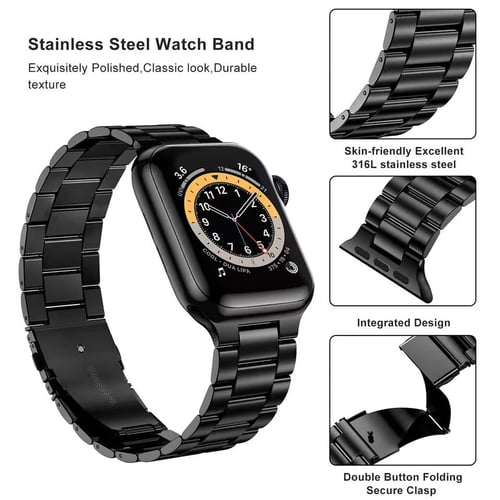 Luxury Band for Apple Watch Ultra 49mm Titanium Strap Metal Bracelet f –  www.