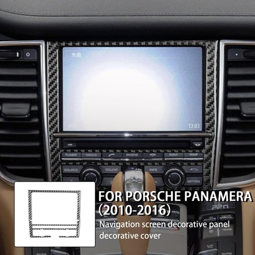 For Porsche Panamera 2010-2016 Real Carbon Fiber Navigation Screen