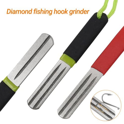 Cheap Fishing Dual Sided Hook Sharpener Sea Carp Fishing Equipment Tackle  Tool File