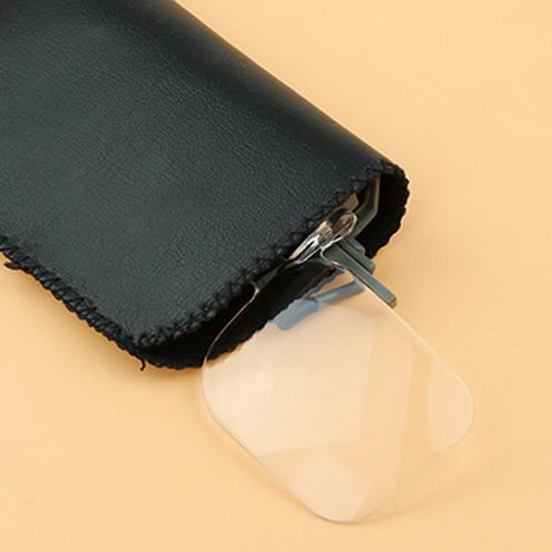 Glasses Magnifier Folding Clip On Loupe Eyeglass Lens Clear Lens