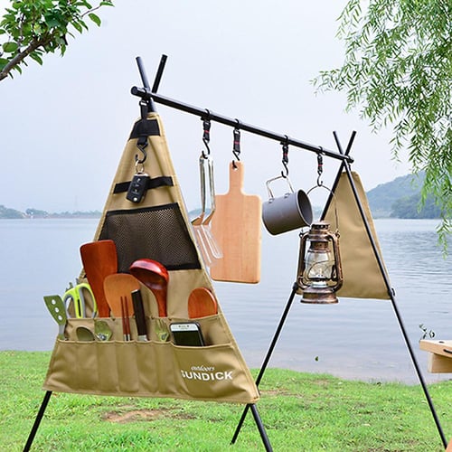Outdoor Cookware Hanging Rack Foldable Portable Campsite Storage Rack with Storage  Bag Hooks - buy Outdoor Cookware Hanging Rack Foldable Portable Campsite Storage  Rack with Storage Bag Hooks: prices, reviews