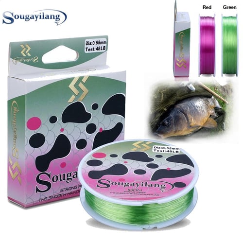 100m High Strength Fishing Line Durable Clear Color For Carp Fly Fishing  And Saltwater Fishing