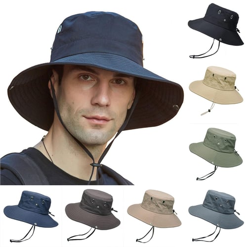 Joy choose)Men's Breathable Sun Hat Fishing Hat Sun Protection