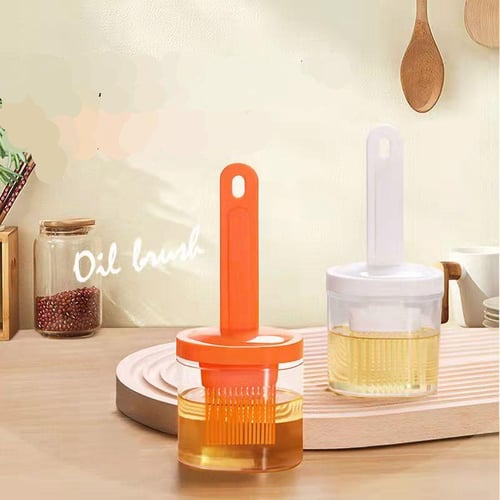 Silicone Oil Bottle Brush Integrated With Lid And Bottle Barbecue