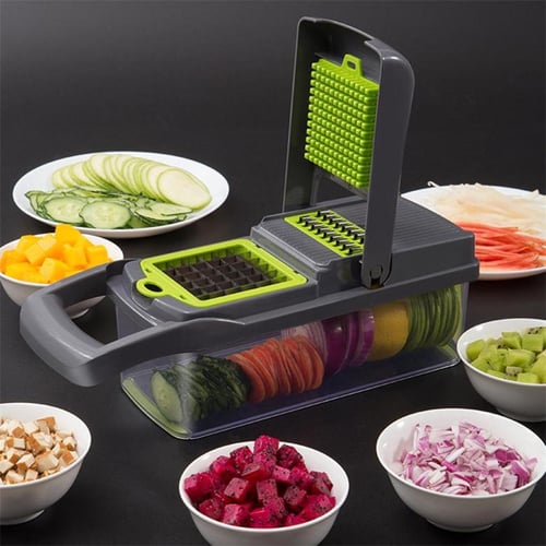 7-in-1 Onion, Vegetable, Fruit and Cheese Chopper with Mandoline