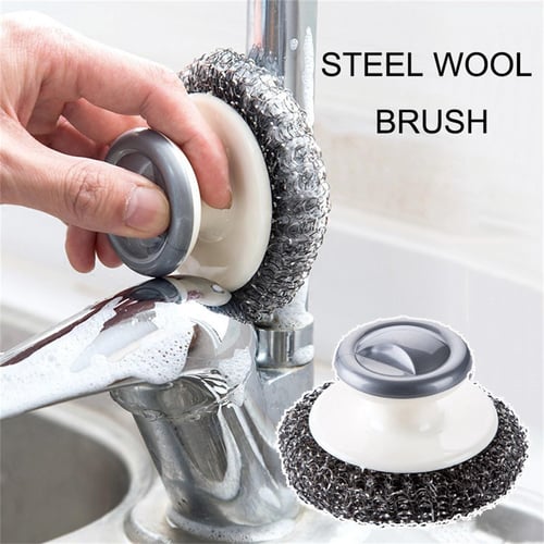 Kitchen Diffusion Type Scrub Brush for Cleaning Dishes Pots Pan Sink and  Bathroom with Comfortable Long Handle 