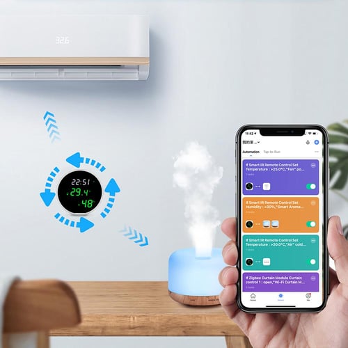 Tuya Smart Temperature And Humidity Sensor WiFi APP Remote Monitor For Smart  Home var SmartLife WorkWith Alexa Google Assistant