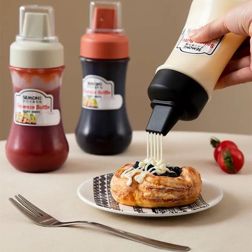 2pcs/set 25ML Mini Tomato Ketchup Bottle Portable Small Sauce