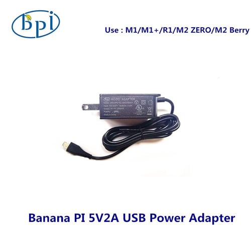 Banana PI BPI-M1/M1+/R1/ZERO 5V2A USB US/EU Power Adapter - buy