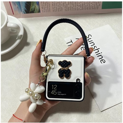 Fashion Bracelet Chain Bear Holder Phone case For Samsung Galaxy Z