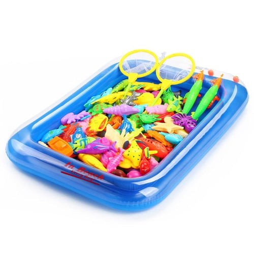 Children's Magnetic Fishing Toys Music Light Electric Circulation