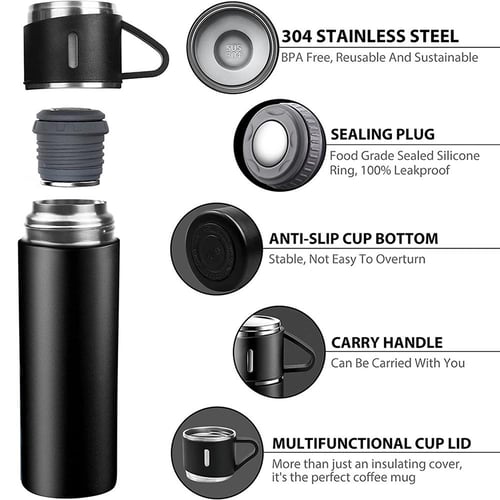 Thermal Mug Garrafa Cafe Copo Termico Caneca Non-Slip Travel Car Insulated  Bottle Stainless Steel Coffee Cup with Straw - China Stainless Steel Water  Bottle and Leak Proof Water Bottle price