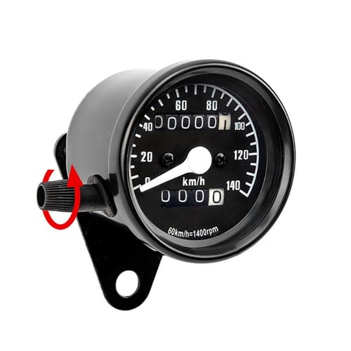 12v Universal Motorcycle Odometer Speedometer With Backlight Retro