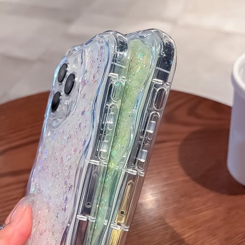 iPhone 11 Pro Case Dry Flower Liquide Giliter Soft Slim Shockproof