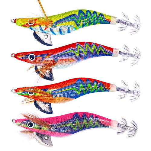 1pc Squid Hook 4 Colors Length : 10.5cm Plastic Weight : 12.2g