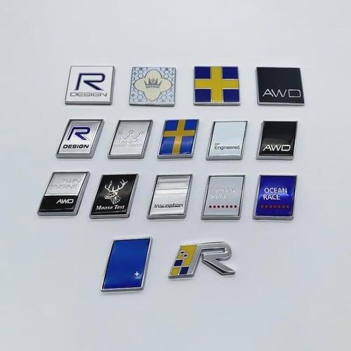 3D Metal R Design AWD Moose Test Logo Emblem Badge Decals Car Sticker for  Vo//lvo Ocean V40 V60 V90 XC60 XC90 XC40 S60 S90 S80 C30 - buy 3D Metal R  Design