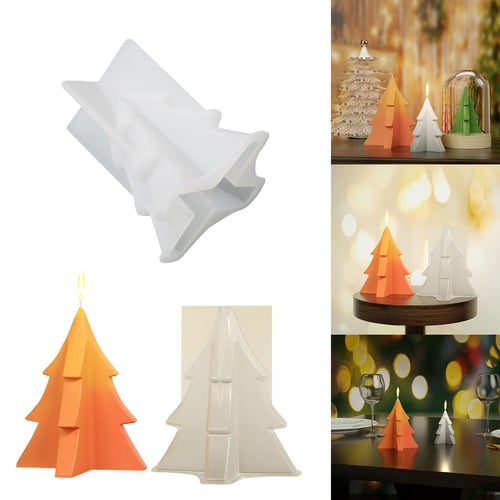 3d Christmas Tree Shape Resin Casting Silicone Mold For Diy Xmas