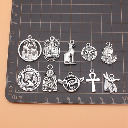 Charms Jewellery Making Supplies Horus Eye Ankh Cross Scarab Cell