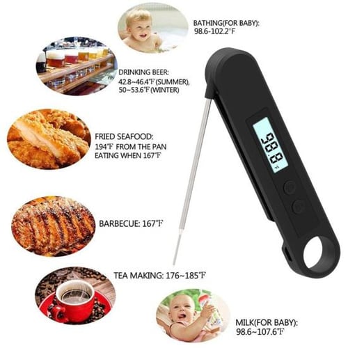 1pc Tp300 Electronic Food Thermometer For Grill, Oven, Baking, Measuring  Water, Oil, Milk Temperature