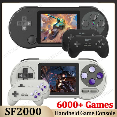 Compra online de 4k jogo vara console de jogos de vídeo embutido 20000 +  jogos para ps1/fc/gba controlador sem fio gamepad retro jogador de jogo  portátil