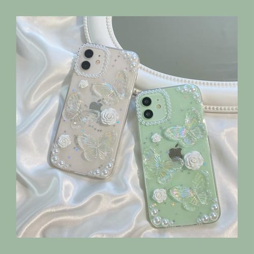 Dry Flower Transparent Phone Case for iPhone 11 12 13 14 Mini Pro