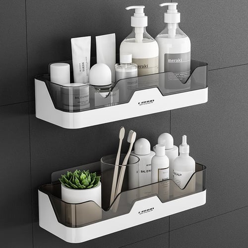 Bathroom shelf wall hanging bathroom non-perforated shelf toilet