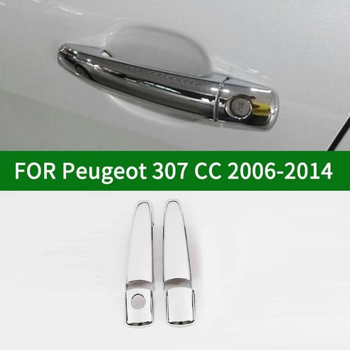 For Peugeot 308 2007-2015 Chrome Door Handle Covers Cover Stainless Steel 4