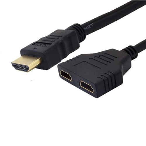 HDMI 1 à 2 Split double signal adaptateur convertir câble pour TV