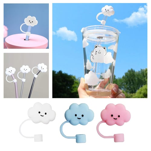 1set/4pcs Cartoon Silicone Straw Cap Set, Cute Animal Shaped Straw Cover,  Dust Cover, Party Straw Decor, Reusable Drinking Straw