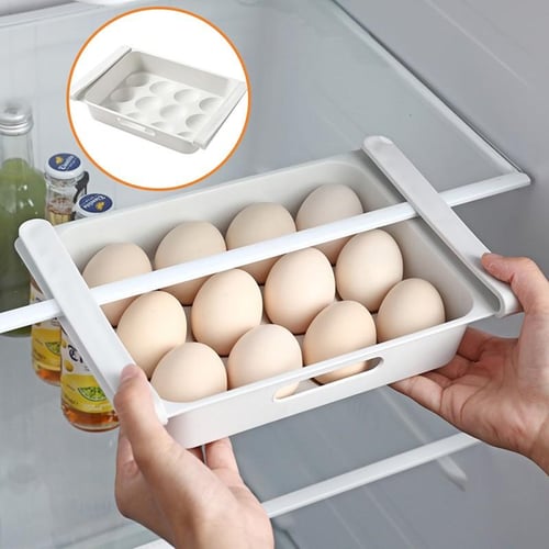 Fridge Storage Box, 2pcs Fridge Drawer, Fridge Storage Boxes With Sliding  Drawer, Fruit And Vegetable Fridge Storage Bin, Retractable Fridge Storage.