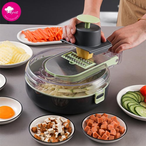  9-in-1 Multi-functional Rotate Vegetable Cutter Manual