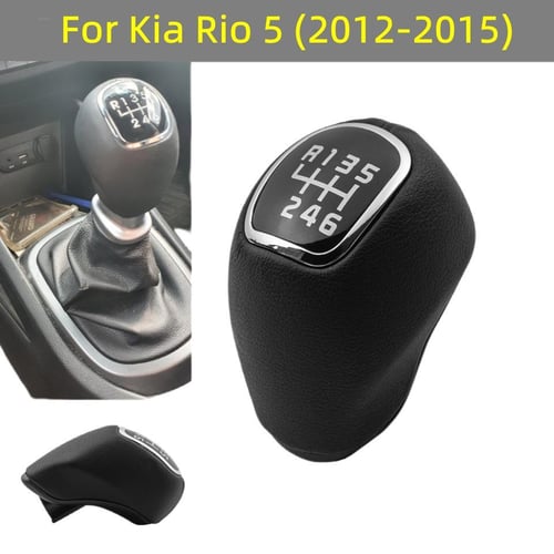 Cheap PU Leather 6 Speed Gear Shift Knob Lever Stick Pen For