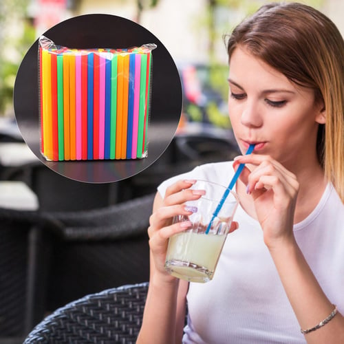 100PCS Large Drinking Straws Mixed Colors for Pearl Bubble Milk Tea Smoothie  Party Plastic Bar Accessories - China Plastic Straw and PP Straw price