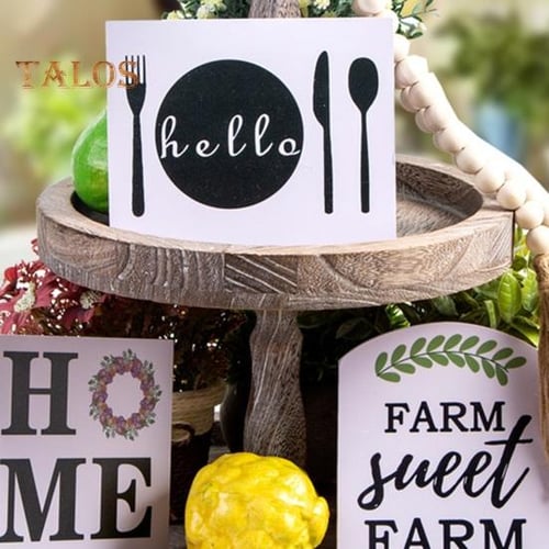 1 Set Pallet Decor With Letters Label Decorative Good Ility Creative Theme Parties Table Ornament Crafts Housewarming Gift
