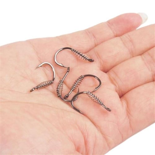 10pcs/pack High Carbon Steel Spring Barbed Swivel Fly Fishing Hooks with  Hole Fishing Tackle - buy 10pcs/pack High Carbon Steel Spring Barbed Swivel Fly  Fishing Hooks with Hole Fishing Tackle: prices, reviews