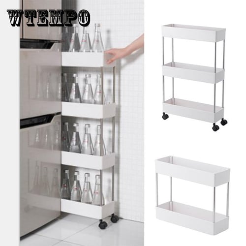 3 Layers Kitchen Organizer Storage Rack High Quality Plastic Assembled  Sundries Storage Holder Bathroom Shelf Home Organization