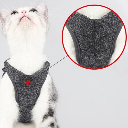 Breathable Cat Harness And Leash Escape Proof Pet Clothes Kitten Puppy Dogs  Vest Adjustable Easy Control Reflective Cat Harness